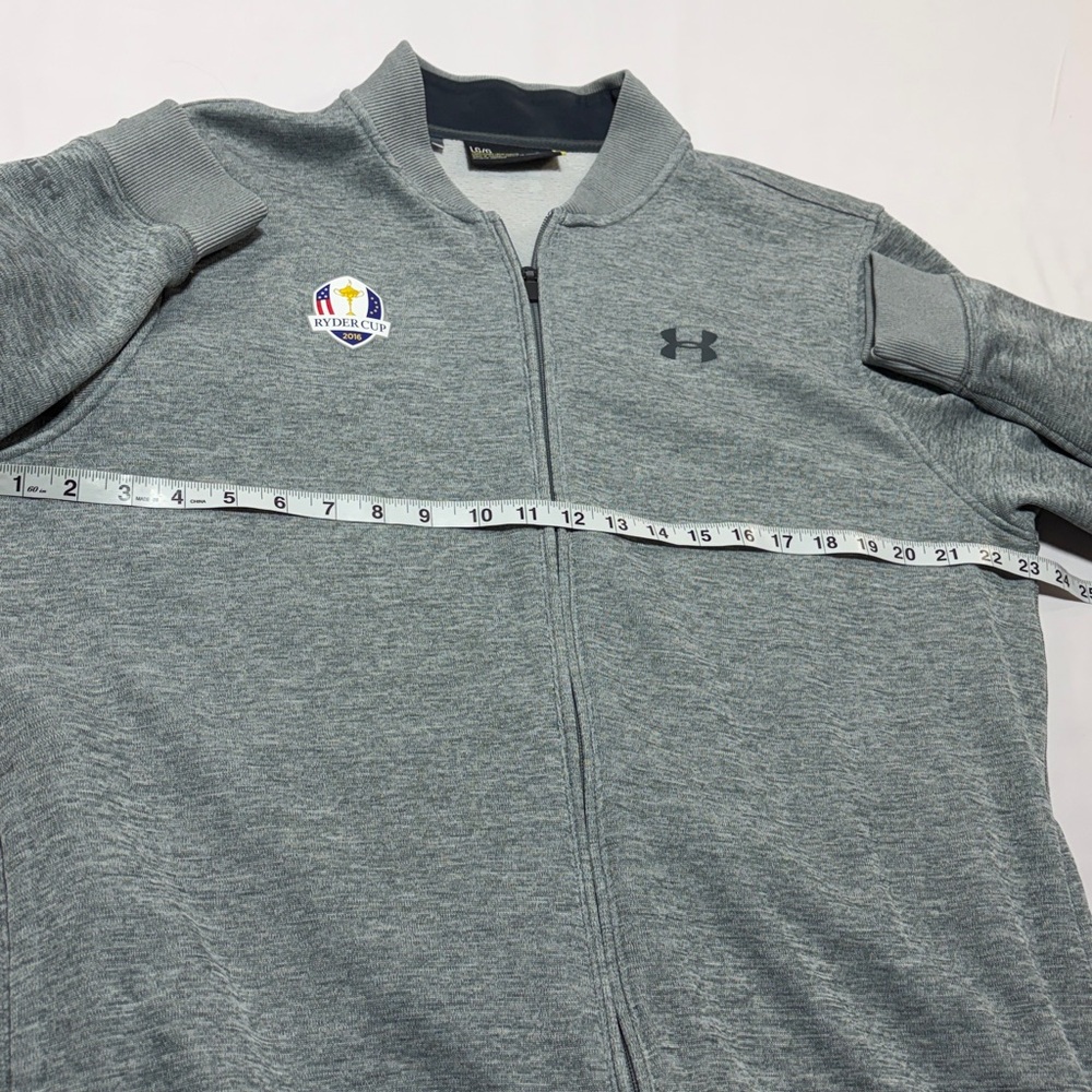 Under Armour Ryder Cup 2016 Full Zip Jacket Gray USA Flag Golf Mens L Team USA - Picture 6 of 8